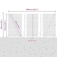 VidaXL Afrasteringspaal groen 10 x 1,5 m (16 x 16 mm gaas) - thumbnail