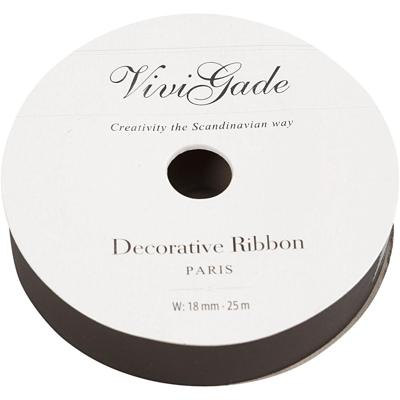 Creativ Company Cadeaulint mat zwart, 25m