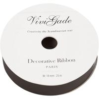 Creativ Company Cadeaulint mat zwart, 25m - thumbnail