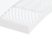 Schuimmatras 7 zones hardheid 20 ILD 90x190 cm wit - thumbnail