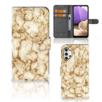 Samsung Galaxy A32 4G | Bookcase | Marmer Goud