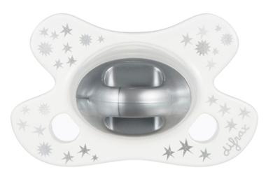 Difrax Fopspeen Dental Newborn Junior Siliconen Grijs Difrax Fopspeen Dental Newborn Junior Siliconen Grijs