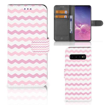 Samsung Galaxy S10 | Telefoon Hoesje | Waves Roze Samsung Galaxy S10 | Telefoon Hoesje | Waves Roze