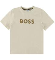 Hugo Boss Logo T-Shirt Kids Beige - Maat 11/12 jaar - Kleur: Beige | Soccerfanshop - thumbnail
