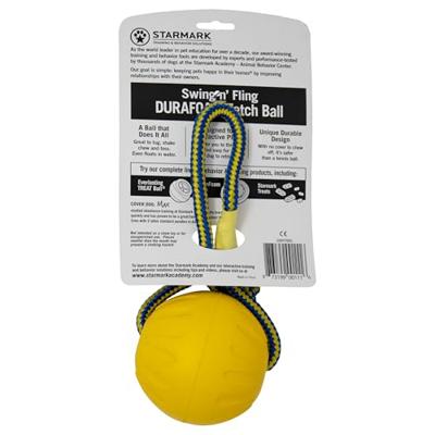 Starmark swing 'n fling durafoam fetch bal aan koord Starmark swing 'n fling durafoam fetch bal aan koord