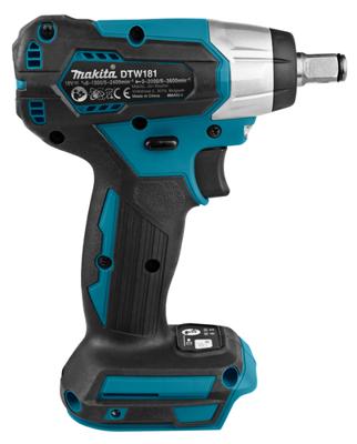 Makita DTW181ZJ Accu slagmoersleutel 210Nm 1/2" frictiering 18V Basic Body in Mbox