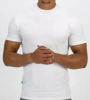 Boru Bamboo heren T-shirt korte mouw - Bamboe ondershirt mannen - Ronde hals