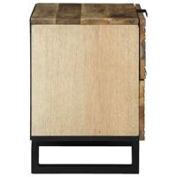 Nachtkastje 2 pcs Bruin 40 x 33 x 46 cm massief mangohout - thumbnail
