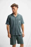 Pure Path Bouclé Shortsleeve T-Shirt Heren Groen - Maat XXL - Kleur: Groen | Soccerfanshop - thumbnail