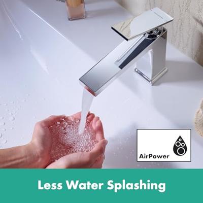 Hansgrohe Tecturis E ééngreeps wastafelkraan 110 met PopUp trekwaste, chroom Hansgrohe Tecturis E ééngreeps wastafelkraan 110 met PopUp trekwaste, chroom