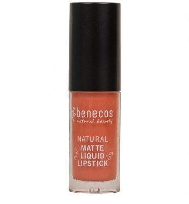Benecos natural beauty Natural lipstick liquid mat coral kiss 5 Milliliter