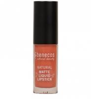 Benecos natural beauty Natural lipstick liquid mat coral kiss 5 Milliliter - thumbnail