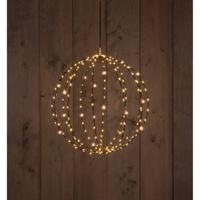 Metal 50 cm 3D Ball Black With 216Led Flash Classic Warm kerstverlichting Anna's Collection - Annas collection - thumbnail