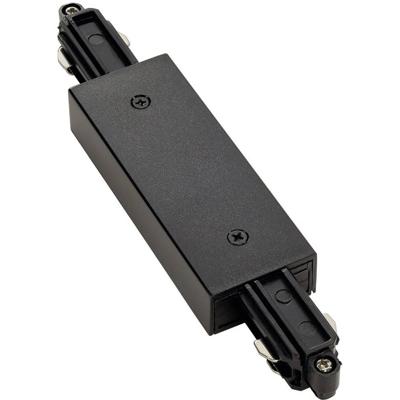SLV ZwarteConnector 1-Fase langsverbinder elektrisch met voedingsmogelijkheid - 143100