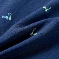 Kindershirt 140 donkerblauw - thumbnail