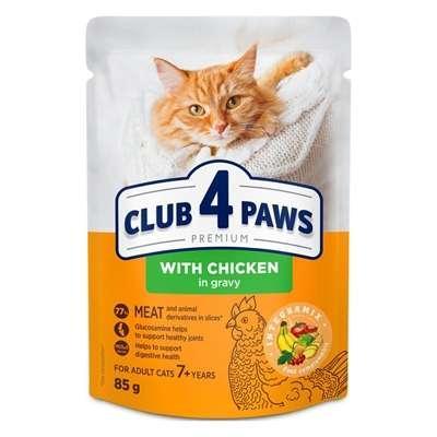 CLUB 4 PAWS PREMIUM SENIOR 7+ CHICKEN IN GRAVY POUCH CLUB 4 PAWS PREMIUM SENIOR 7+ CHICKEN IN GRAVY POUCH