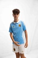 België Shirt Uit Junior 2024-2026 - Maat 152 - Kleur: Blauw | Soccerfanshop - thumbnail