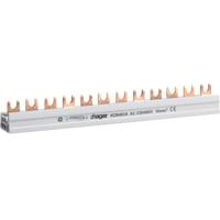 Hager KDN463A Hager faserail 3P+N 10 q 12 mod vork KDN463A Phase busbar Meerdere kleuren 4-polig 63 A 1 stuk(s) - thumbnail