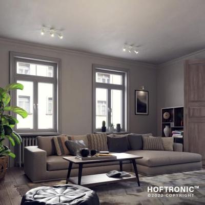 Riga - LED plafondlamp - 12 Watt 1035 Lumen - 3 spots - 4000K Neutraal wit - Draaibaar en dimbaar - GU10 - Kantelbaar - Plafondspot - IP20 Voor binnen - Wit Riga - LED plafondlamp - 12 Watt 1035 Lumen - 3 spots - 4000K Neutraal wit - Draaibaar en dimbaar - GU10 - Kantelbaar - Plafondspot - IP20 Voor binnen - Wit