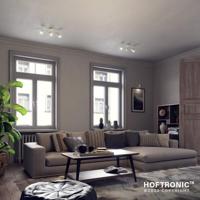Riga - LED plafondlamp - 12 Watt 1035 Lumen - 3 spots - 4000K Neutraal wit - Draaibaar en dimbaar - GU10 - Kantelbaar - Plafondspot - IP20 Voor binnen - Wit - thumbnail