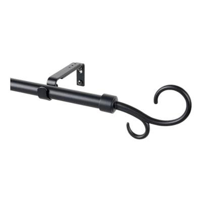Stang voor Gordijnen Stor Planet Uitschuifbaar Zwart (110 cm)