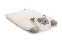 Beeztees kitten lama casto - kattenkussen - pluche - wit - 60x40x12 cm - thumbnail