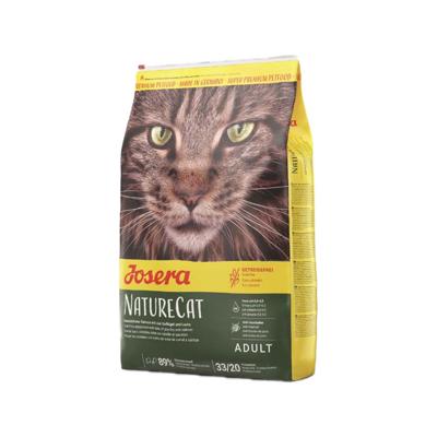 JOSERA NatureCat Kattenvoer met gevogelte- en zalmeiwitten, 1 x 400 g, super premium droogvoer voor volwassen katten, 1 stuk verpakt