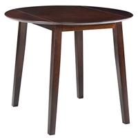 VidaXL Eettafel inklapbaar rond mdf bruin - thumbnail