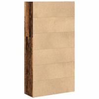 Boekenkast 80x30x152 cm bewerkt hout oud houtkleurig - thumbnail