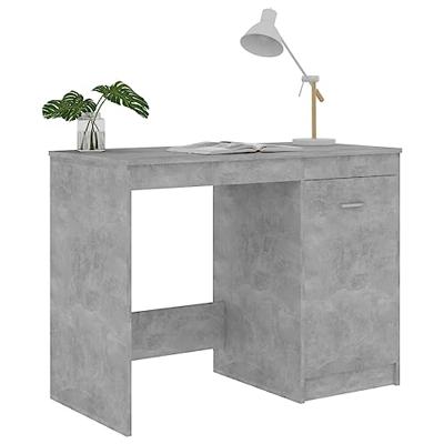 Bureau 100x50x76 cm spaanplaat betongrijs
