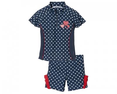 Playshoes tweedelige zwemsuit Hartjes Marine-110-116