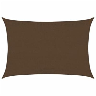 VidaXL Zonnezeil 160 g/m² 3,5x4,5 m hdpe bruin