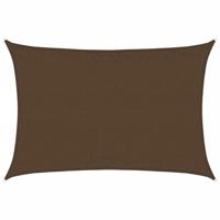 VidaXL Zonnezeil 160 g/m² 3,5x4,5 m hdpe bruin - thumbnail