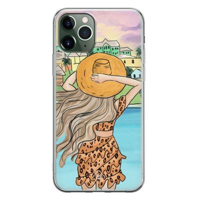 iPhone 11 Pro siliconen hoesje - Sunset girl