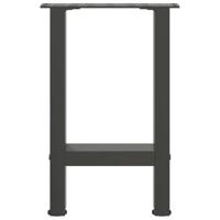 Salontafelpoten 2 st 38x(42-43) cm staal antraciet - thumbnail