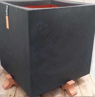 Potcomponent Potzetter Lichtbruin 4 stuks voor een vierkante pot - Warentuin mix