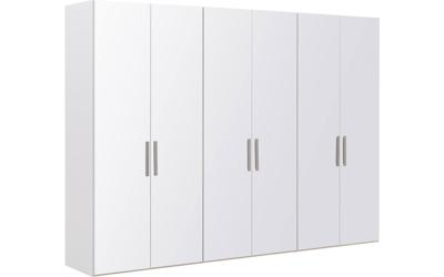 Goossens Kledingkast Easy Storage Ddk, Kledingkast 304 cm breed, 220 cm hoog, 6x glas draaideur Goossens Kledingkast Easy Storage Ddk, Kledingkast 304 cm breed, 220 cm hoog, 6x glas draaideur