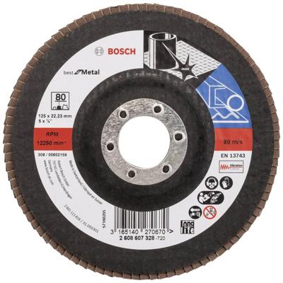 Bosch Accessoires 1 Lamellenschijf 125 X571, Best for Metal recht, 80 - 2608607328 Bosch Accessoires 1 Lamellenschijf 125 X571, Best for Metal recht, 80 - 2608607328