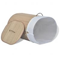 VidaXL Wasmand ovaal bamboe natuurlijk - thumbnail