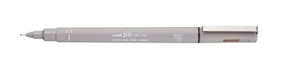 Fineliner uni-ball pin 0.1mm lichtgrijs