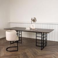 Nohr Eettafel 'Tarissa' 220 x 100cm, kleur Mokka - thumbnail