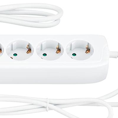 REV 00251201 Stekkerdoos met schakelaar 6-voudig Wit Randaarde stekker 1 stuk(s)