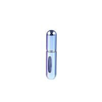 Portable mini aluminium hervulbare parfum fles spray lege cosmetische containers verstuiver capaciteit: 5ml (helder blauw) - thumbnail