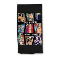 One Piece strandlaken zwart 70 x 140 cm Polyester - thumbnail