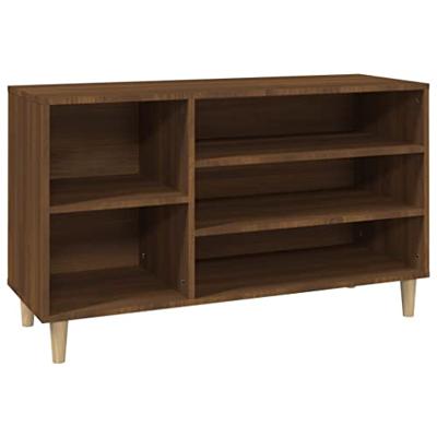 VidaXL Schoenenkast 102x36x60 cm bewerkt hout bruin eikenkleur VidaXL Schoenenkast 102x36x60 cm bewerkt hout bruin eikenkleur