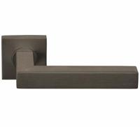 Formani Basics BSQ1-G deurkruk geveerd op vierkant rozet - brons - thumbnail