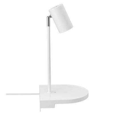 Bedlamp wandlamp met usb zwart en plankje 'Cody'