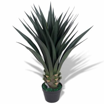 Kunst yucca plant met pot 85 cm groen