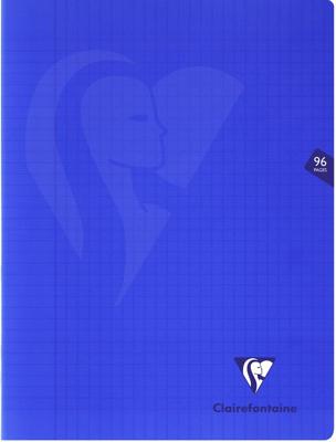 Clairefontaine schrift Mimesys voor ft A4+, 96 bladzijden, kaft in PP, seyès, marineblauw