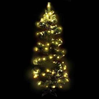 VidaXL Kunstkerstboom met verlichting en standaard 150 cm pvc groen